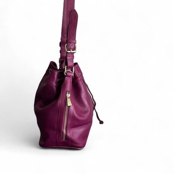 Ora Delphine Pebbled Leather Bucket Bag - Picture 2 of 7